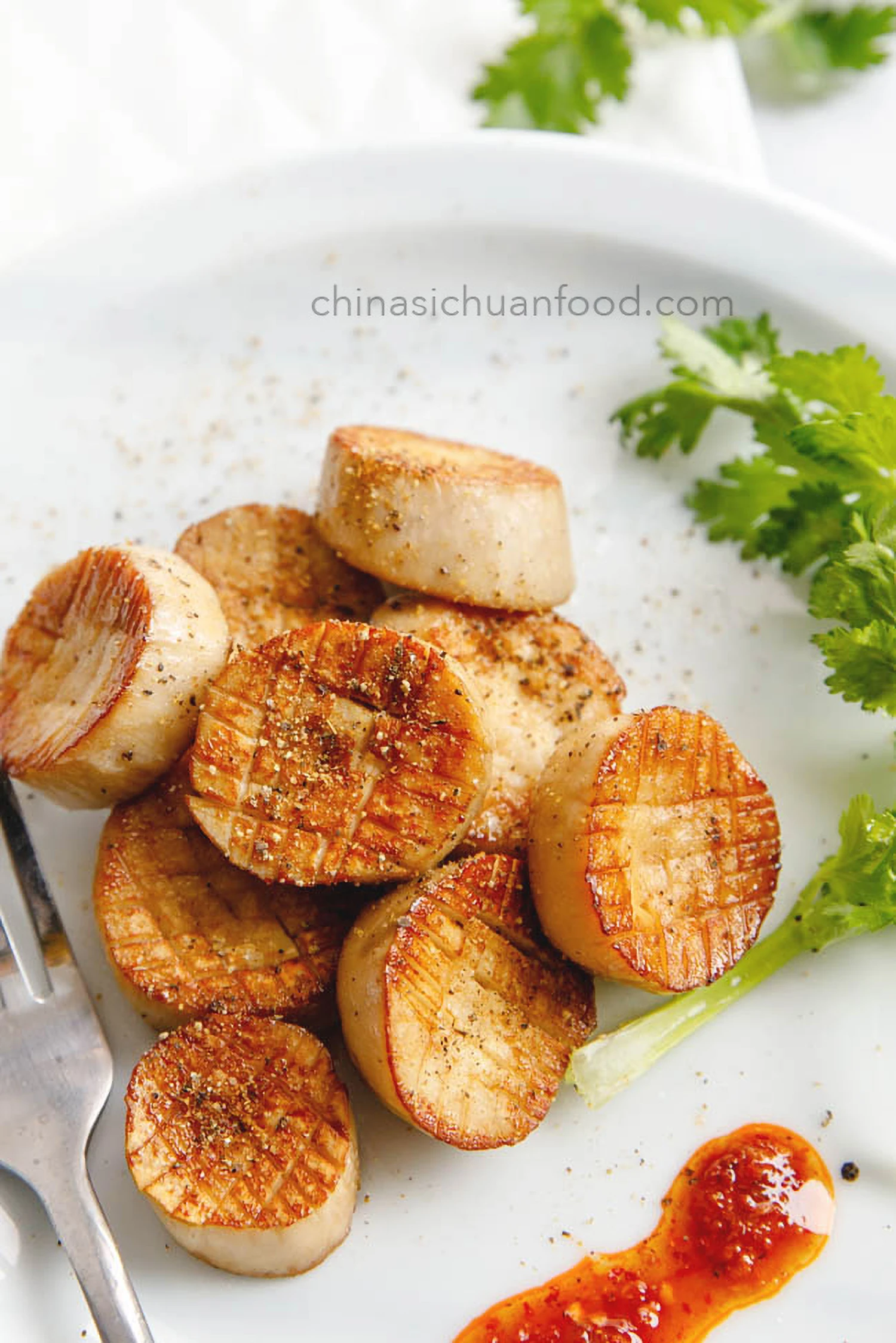 Pan-Fried King Oyster Mushroom|chinasichuanfood.com